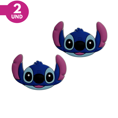 Aplique Emborrachado - Stitch Cabeça - 2 Unidades