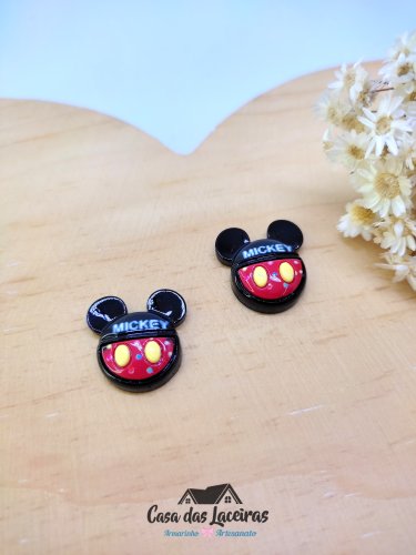 Aplique Resina - Mickey 2cm - 2 Unidades