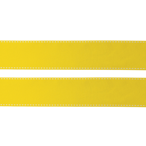 Fita Pespontada Yama 38mm - Amarelo Canário - 1 Metro