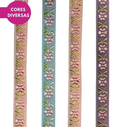 Fita Ponto Russo 10mm - Cores Diversas - 3 Metros