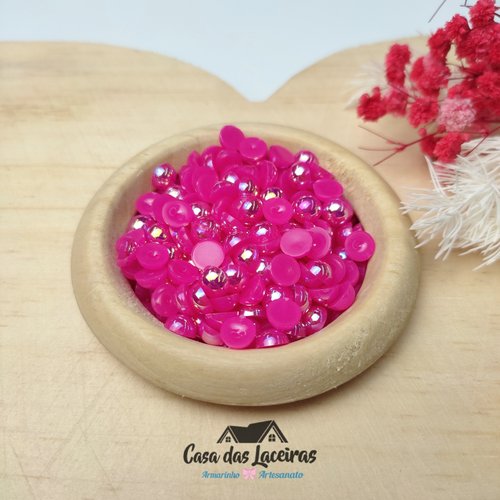 Meia Pérola Irisada N° 6 - 25g - Pink
