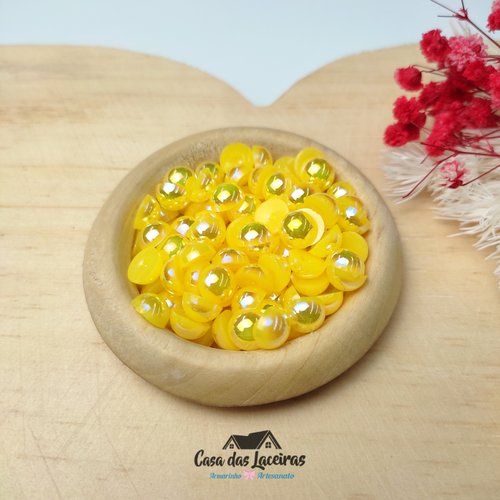 Meia Pérola Irisada N° 8 25g - Amarelo