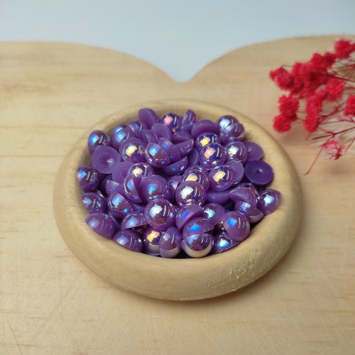 Meia Pérola Irisada N° 8 25g - Lilás