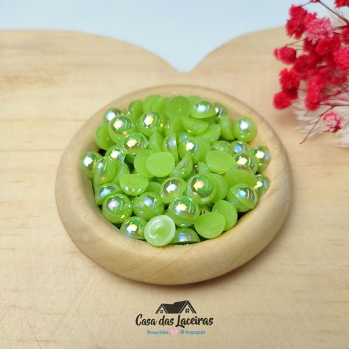 Meia Pérola Irisada N° 8 25g - Verde Claro