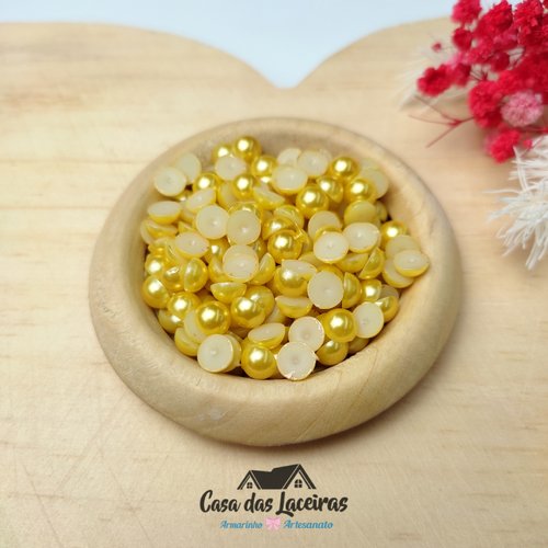 Meia Pérola N° 6 - 25g - Amarelo