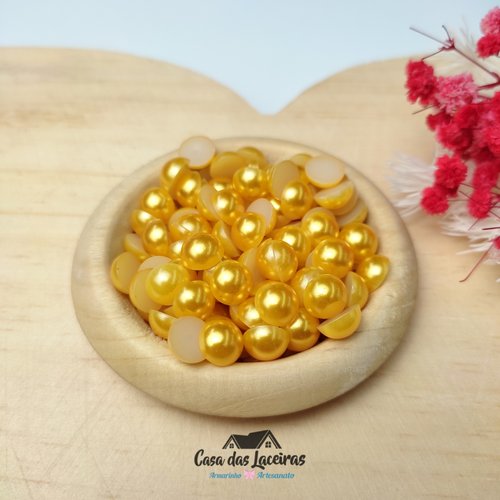 Meia Pérola N° 8 25g - Dourado