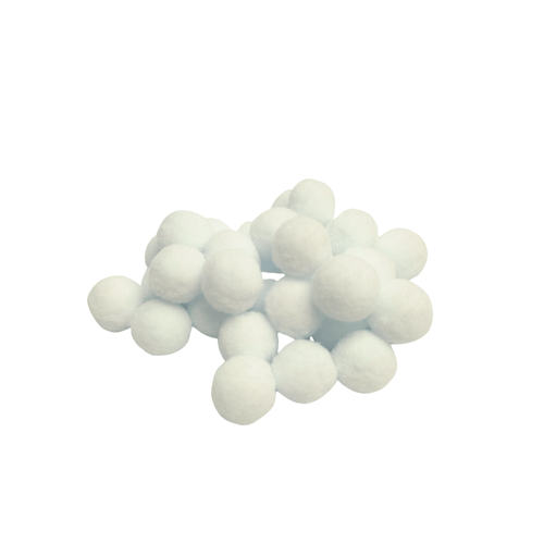 Pom Pom 20mm - Branco - 100 Unidades