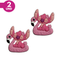 Aplique Emborrachado - Stitch e Angel Flamingo - 2 Unidades
