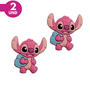 Aplique Emborrachado - Stitch e Angel Mochila - 2 Unidades