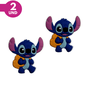 Aplique Emborrachado - Stitch e Angel Mochila - 2 Unidades
