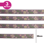 Fita Ponto Russo com Borboleta 10mm - Cores Diversas - 3 Metros