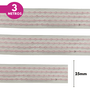 Fita Voal Pespontada 25mm - Cores Diversas - 3 Metros