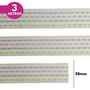 Fita Voal Pespontada 25mm - Cores Diversas - 3 Metros
