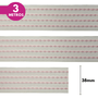 Fita voal pespontada 38mm - cores diversas - 3 metros