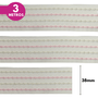 Fita voal pespontada 38mm - cores diversas - 3 metros