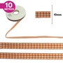 Fita Xadrez  Lm 10mm - Cores Diversas - 10 Metros