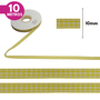 Fita Xadrez  Lm 10mm - Cores Diversas - 10 Metros