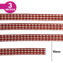Fita Xadrez  Lm 10mm - Cores Diversas - 3 Metros