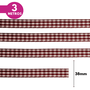 Fita Xadrez  Lm 10mm - Cores Diversas - 3 Metros