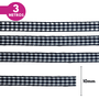 Fita Xadrez  Lm 10mm - Cores Diversas - 3 Metros