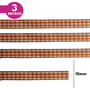 Fita Xadrez  Lm 10mm - Cores Diversas - 3 Metros