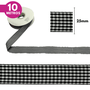Fita Xadrez  Lm 25mm - Cores Diversas - 10 Metros