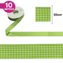 Fita Xadrez  Lm 25mm - Cores Diversas - 10 Metros