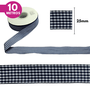 Fita Xadrez  Lm 25mm - Cores Diversas - 10 Metros
