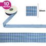 Fita Xadrez  Lm 25mm - Cores Diversas - 10 Metros