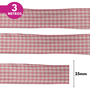 Fita Xadrez  Lm 25mm - Cores Diversas - 3 Metros