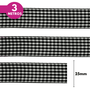 Fita Xadrez  Lm 25mm - Cores Diversas - 3 Metros