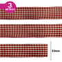 Fita Xadrez  Lm 25mm - Cores Diversas - 3 Metros