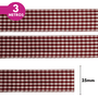 Fita Xadrez  Lm 25mm - Cores Diversas - 3 Metros