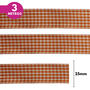 Fita Xadrez  Lm 25mm - Cores Diversas - 3 Metros