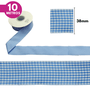 Fita Xadrez  Lm 38mm - Cores Diversas - 10 Metros