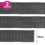 Fita Xadrez Lm 38mm - Cores Diversas - 3 Metros