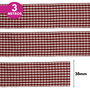Fita Xadrez Lm 38mm - Cores Diversas - 3 Metros
