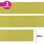 Fita Xadrez Lm 38mm - Cores Diversas - 3 Metros