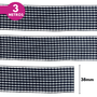 Fita Xadrez Lm 38mm - Cores Diversas - 3 Metros