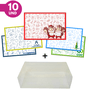 Kit 10 Papeletas Com 10 Caixas De Acetatos - Estampas Escolares - Unidade